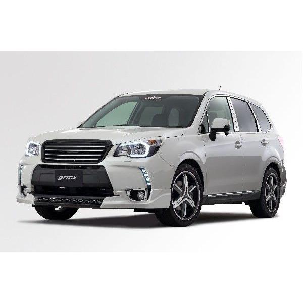 grow SJG フォレスター フロントハーフスポイラー エアロ 塗り