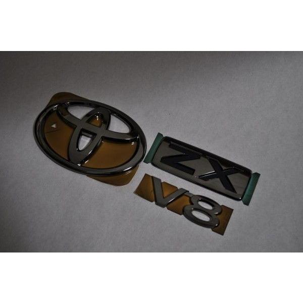 特売 トヨタ カラー エンブレム 送料無料 ｕｚｊ２００系 ランドクルーザー 前期 後期 ブラック リア３点 カーパーツ 純正 メッキ 安いそれに目立つ Kuljic Com