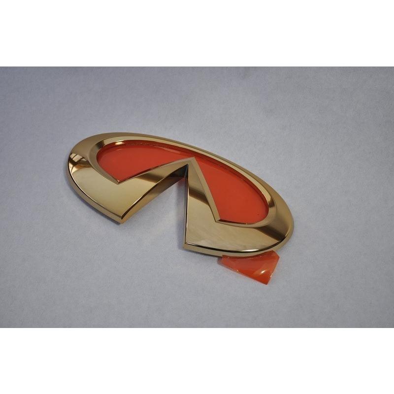 カラー エンブレム 送料無料 V37 スカイライン フロント1点