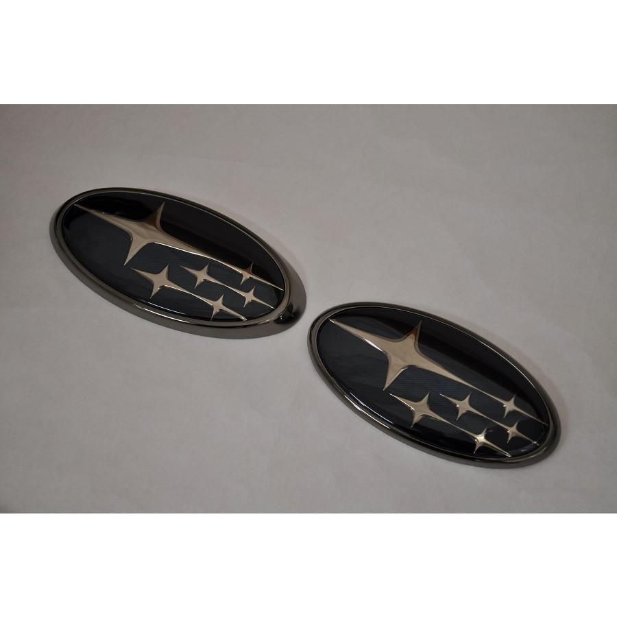 想像を超えての スバル カラー エンブレム 送料無料 ｖｍ４ ｖｍｇ レヴォーグ フロント リア ブラック カーパーツ 純正 メッキ 珍しい Nicmosul Org