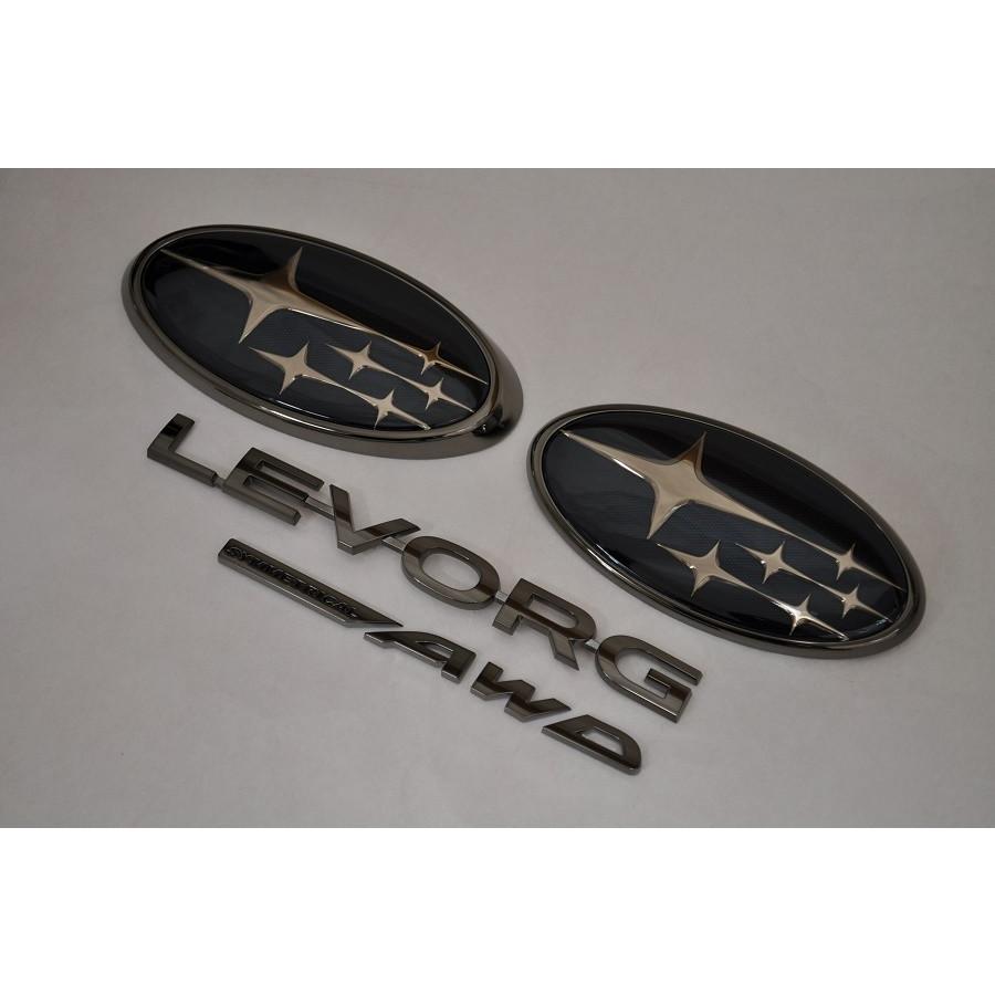 カラー エンブレム 送料無料 VM4/VMG レヴォーグ ブラック 4点