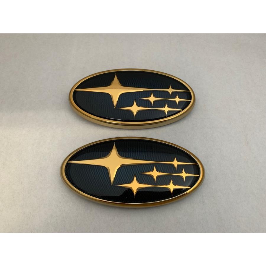 カラー エンブレム 送料無料 ZD8 BRZ ゴールド フロント/リア 2