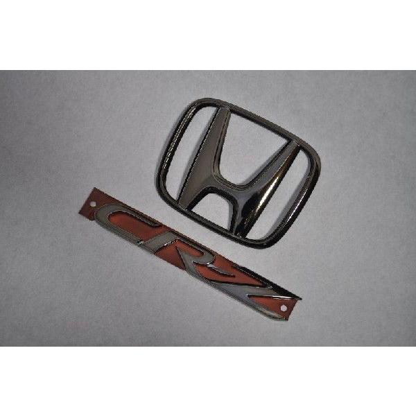 カラー エンブレム 送料無料 ZF1/2 CR−Z ブラック リア2点