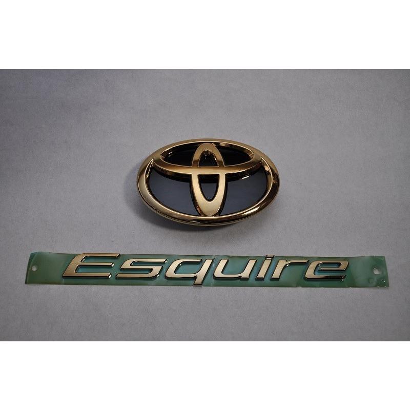 トヨタエンブレム エスクァイアエンブレム ゴールドメッキ調エンブレム