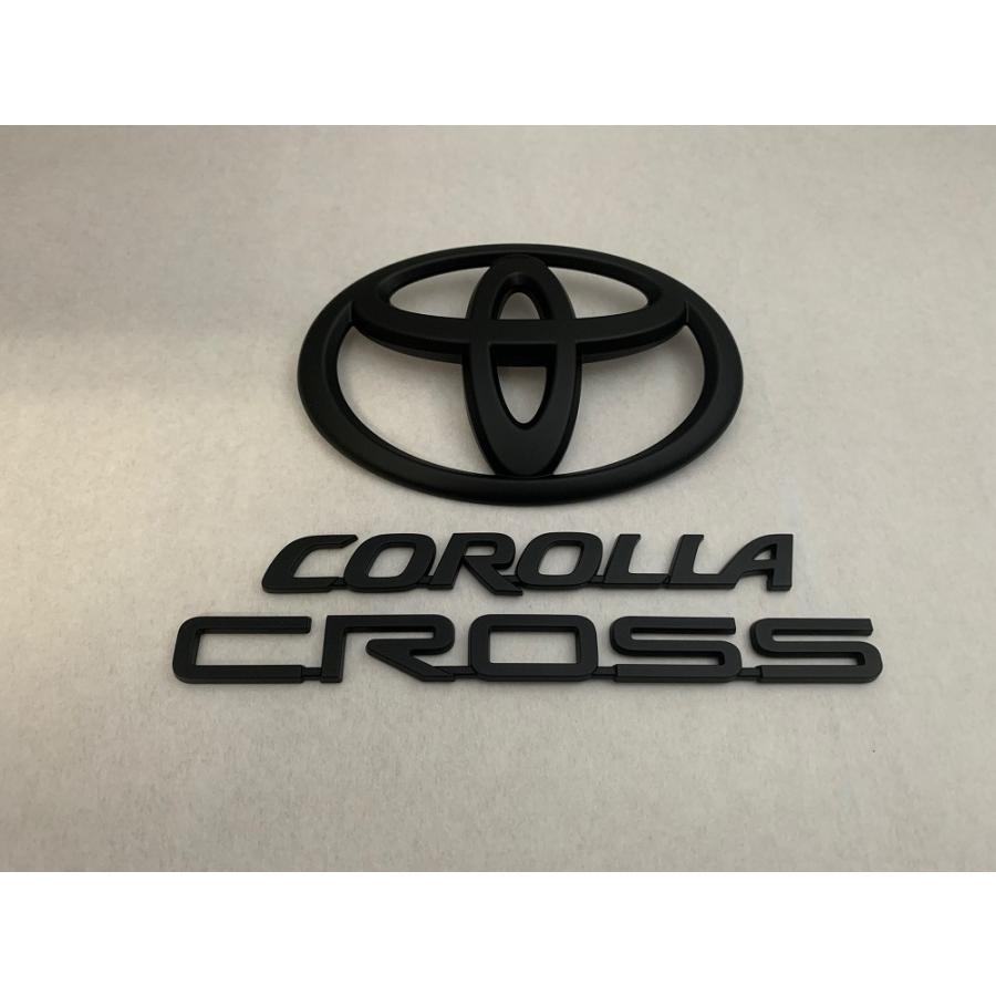 マットブラック/ピアノブラック エンブレム 送料無料 カローラクロス