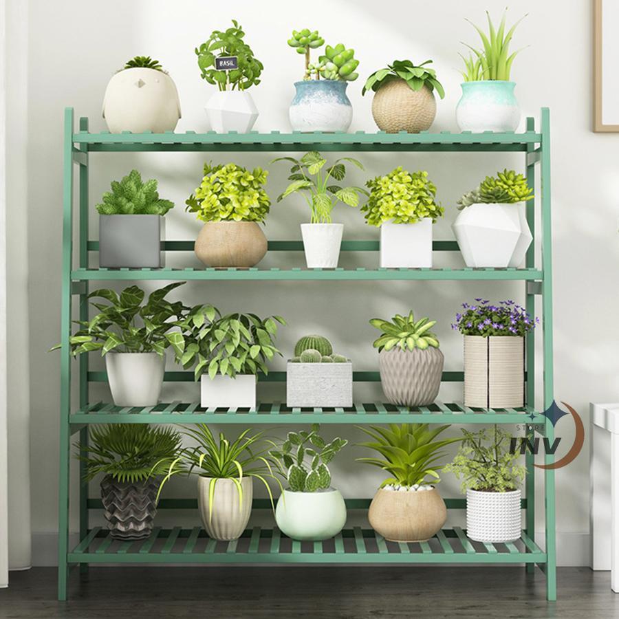 多層の花棚 ガーデンラック 4段 花台 植物棚 盆栽棚42472