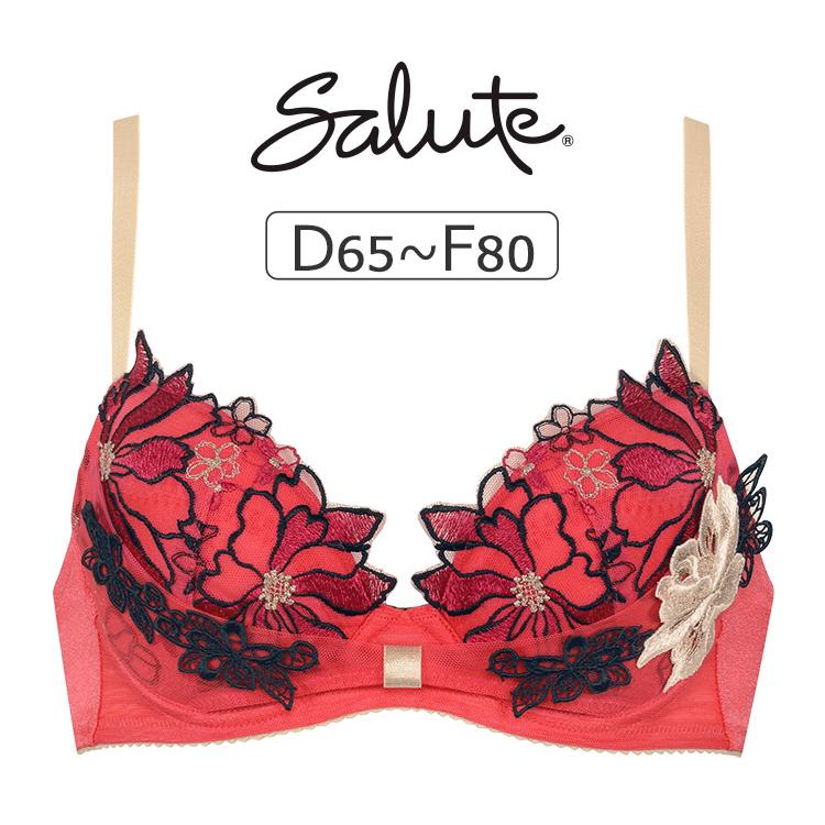 サルート ワコール 96G ブラジャー単品 リボンブラ DEFカップ アンダー 
