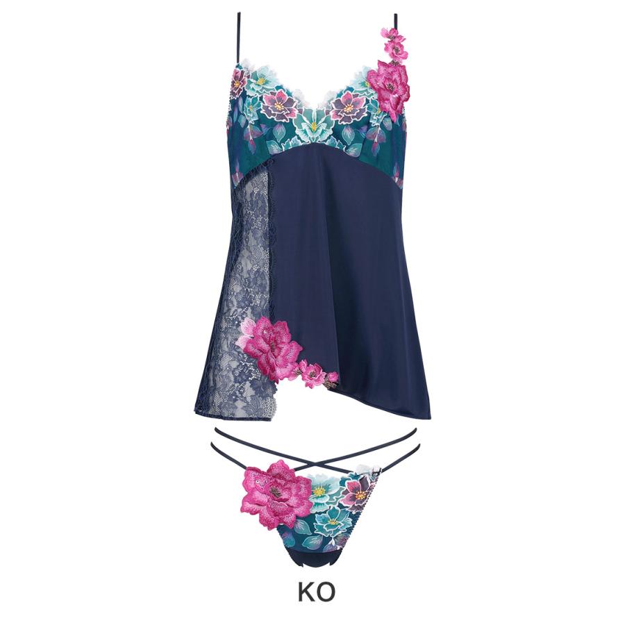 新品ワコール サルート 03G セットアップ(キャミ＋Tバック) L