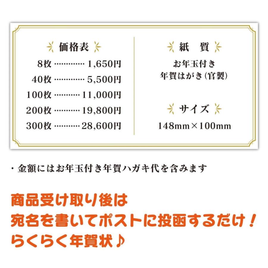 年賀状印刷 20枚+私製8枚 格安 年賀はがき 印刷 官製はがき 校正なし｜io-print｜03