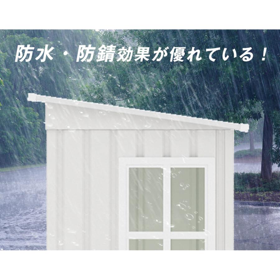 【床板付き】屋外物置 戸外収納庫 樹脂製 窓付き 大型 収納庫 防水 防さび 物置 窓付き 屋外 大型 倉庫 床 大型物置 戸外収納庫 幅164*奥行き88