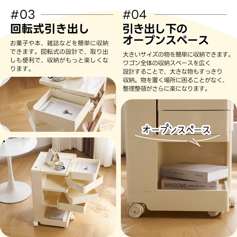 2段回転式収納ワゴン ボビーワゴン キャスター付き ブレーキ付き　5COLOR Amazon.co.jp: ボビーワゴン レプリカ 回転式手押し車 2段 3段 5