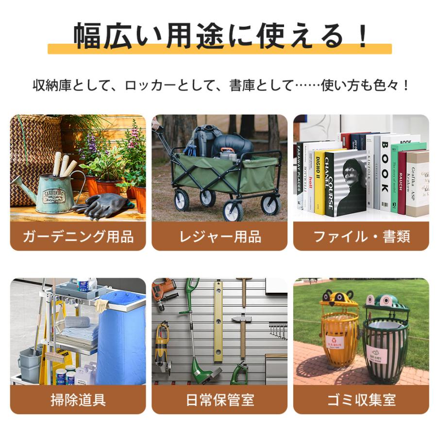 2025新作 ガーデンツールシェッド 物置き 多機能両開きドアー スチール