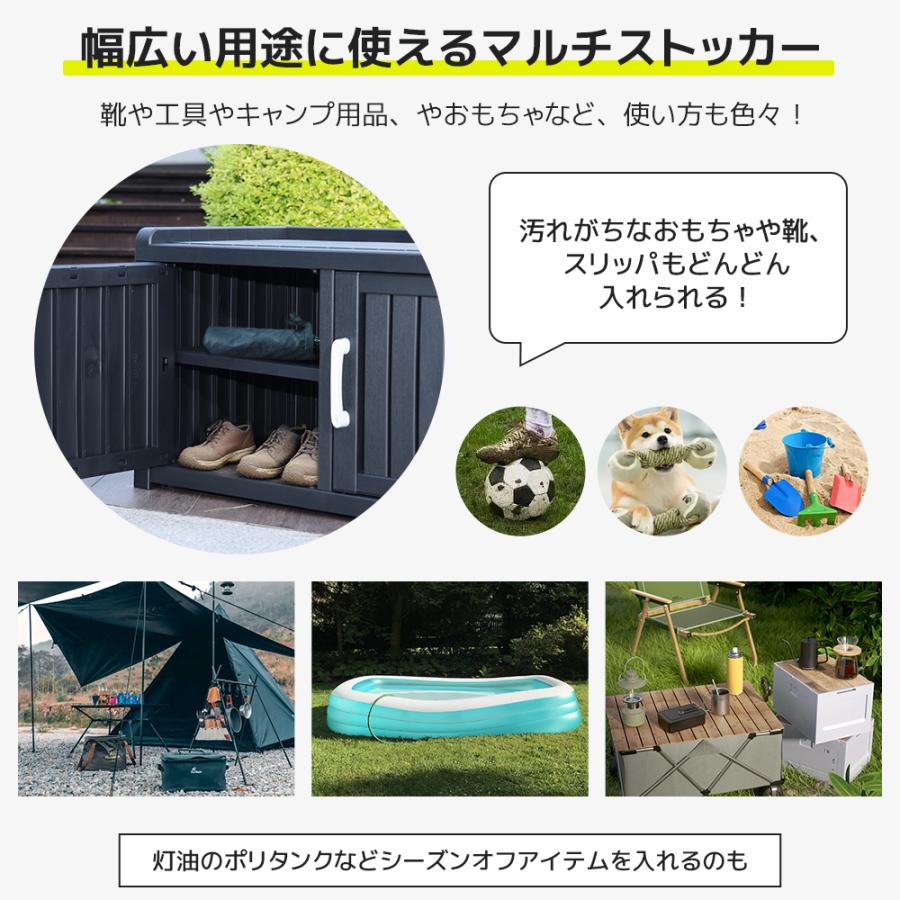 2025新作 物置 屋外 収納ボックス 収納庫 小型 置き配 ストッカー 屋外