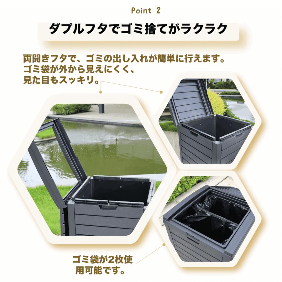 2025年新作 ゴミ箱 屋外 屋外ごみ箱 屋外用ゴミ箱 屋外ストッカー 外用 
