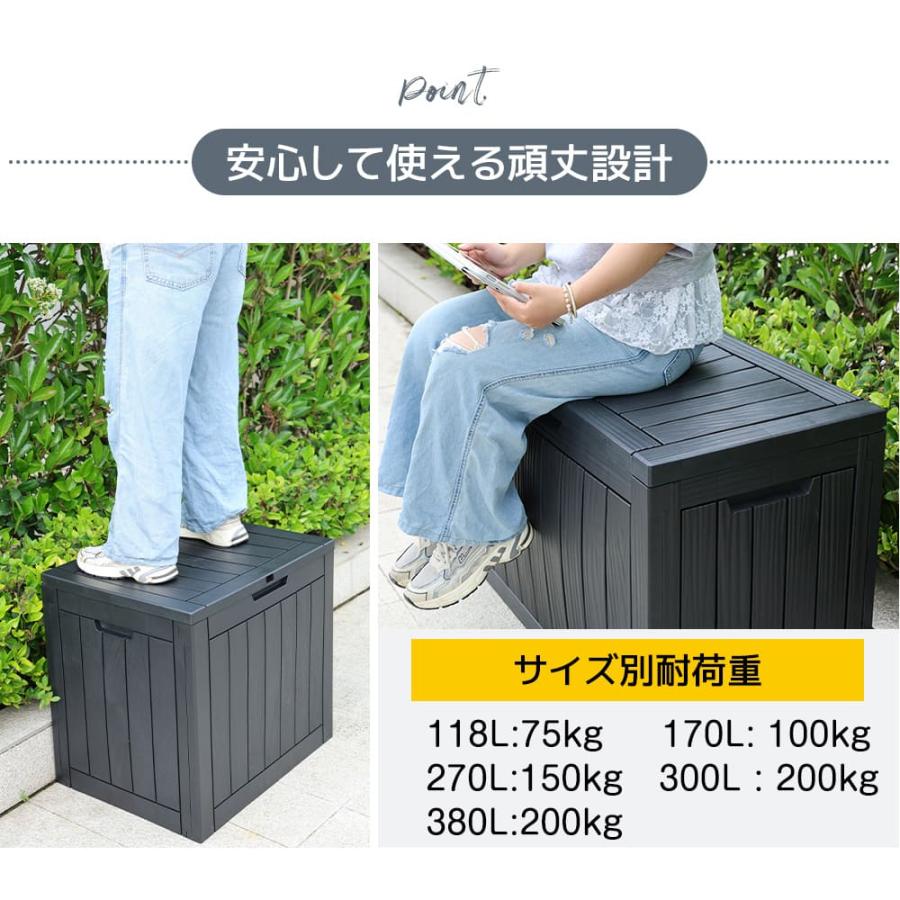 2025新作 物置 屋外 収納ボックス 収納庫 小型 置き配 ストッカー 屋外