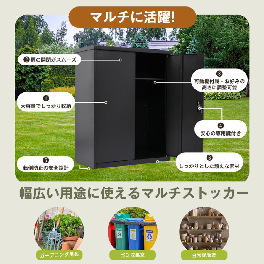 物置 屋外 大型 倉庫 大型物置 戸外収納庫 防水/耐侯 収納可能