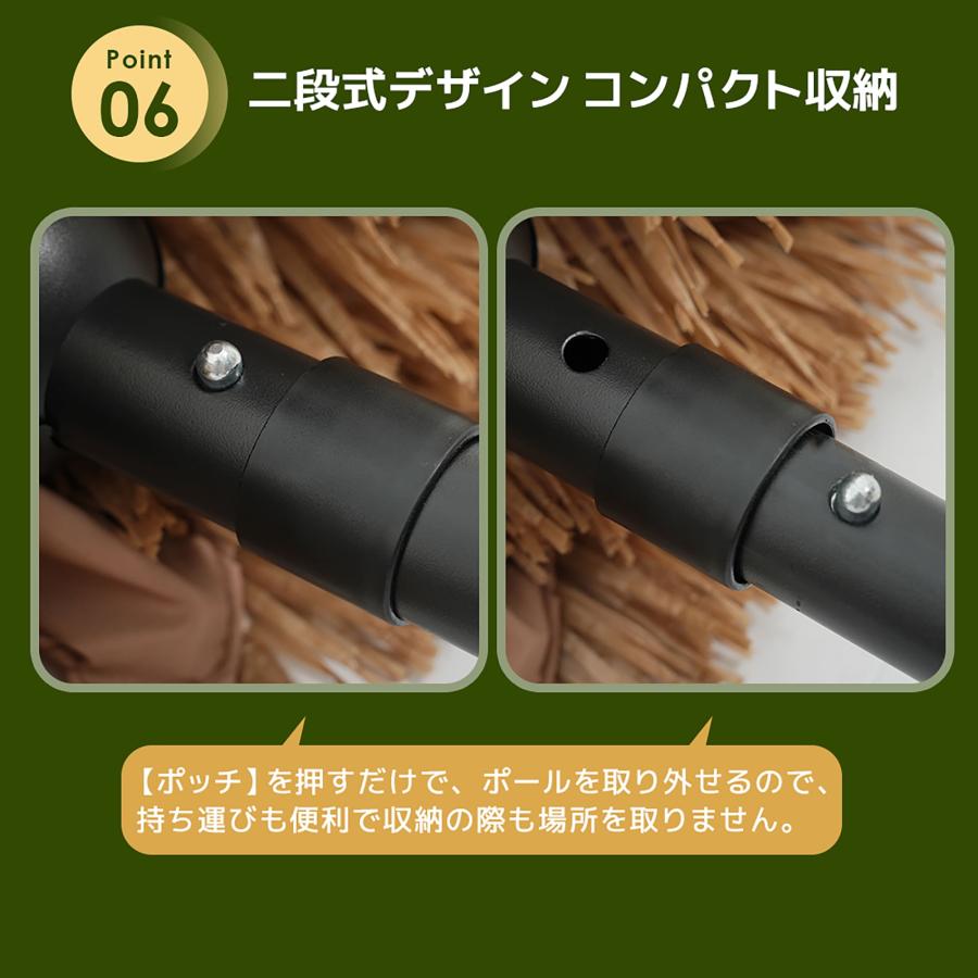 パラソル 直径220cm UPF30+ 紫外線対策 角度調整 ガーデンパラソル 風