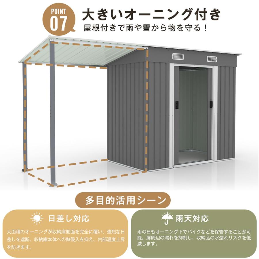 2025新作 物置 ガーデンツールシェッド 大型物置き 屋外 収納ボックス