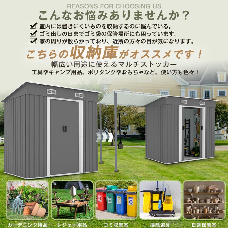 2025新作 物置 ガーデンツールシェッド 大型物置き 屋外 収納ボックス