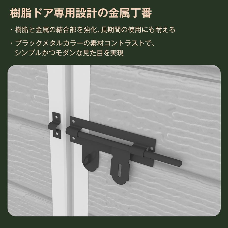 物置 屋外 大型 倉庫 大型物置 戸外収納庫 床板付き 窓付き 防水/耐侯