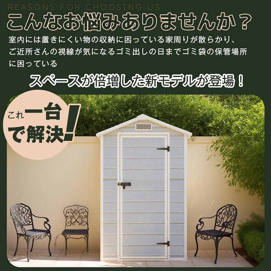 送料込み❣ 新品未使用 【床板付き】屋外物置 戸外収納庫 PP樹脂製 窓付き 大型 防水 防さび ベランダ ガーデニ 1444807 送料込み❣ 新品未使用 【床板付き】屋外物置 戸外収納庫 PP樹脂製 窓