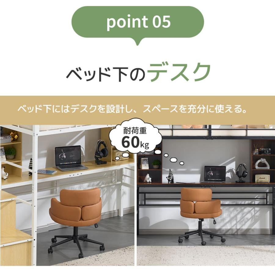 【関東限定】ロフトベッド デスク付き シングル パイプベッド 収納 418 システムベット ロフトベッド パイプベッド シングル 収納付き デスク