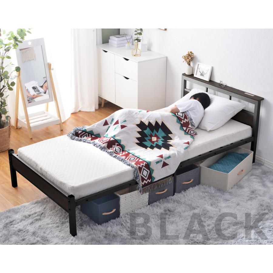 ベッド ベッドフレーム シングルベッド ベッドフレーム パイプベッド