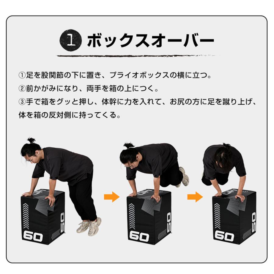 プライオボックス ソフト 40×50×60cm プライオメトリクス 昇降台