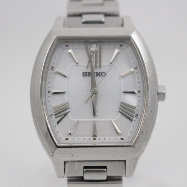 値引 セイコー ルキア トノー型 ソーラー電波 腕時計 レディース 1pダイヤ入りシルバー文字盤 純正ssベルト Ssve071 3b51 0am0 いおき質店 絶対一番安い Pruebas Deluxebox Pe