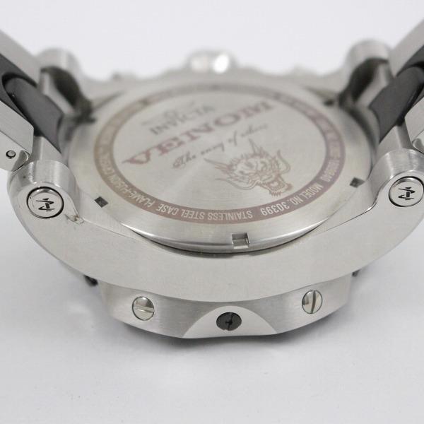 INVICTA インビクタ VENOM ベノム サムライドラゴン クロノグラフ デイデイト メンズ クォーツ 腕時計 純正ベルト 30399