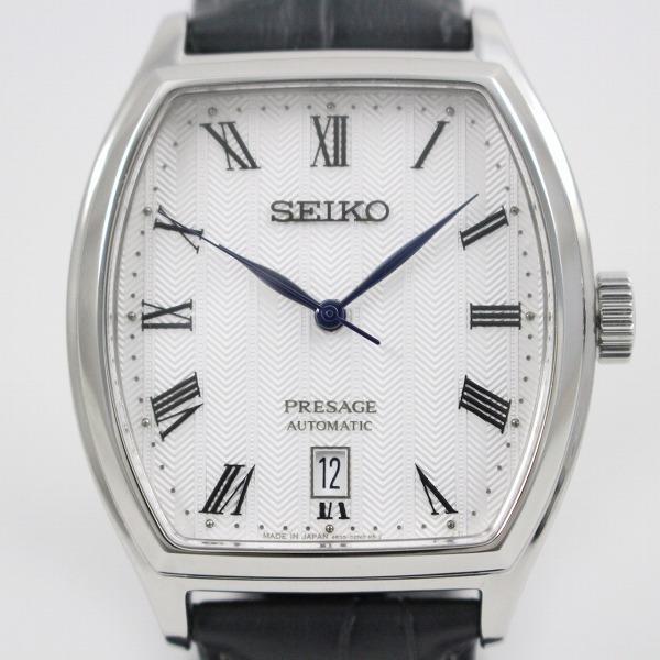 最新人気 セイコー プレザージュ メカニカル トノー型 自動巻き 腕時計 メンズ 白文字盤 社外ベルト 純正バックル Sary111 4r35 02v0 いおき質店 50 Off Artech Mi It