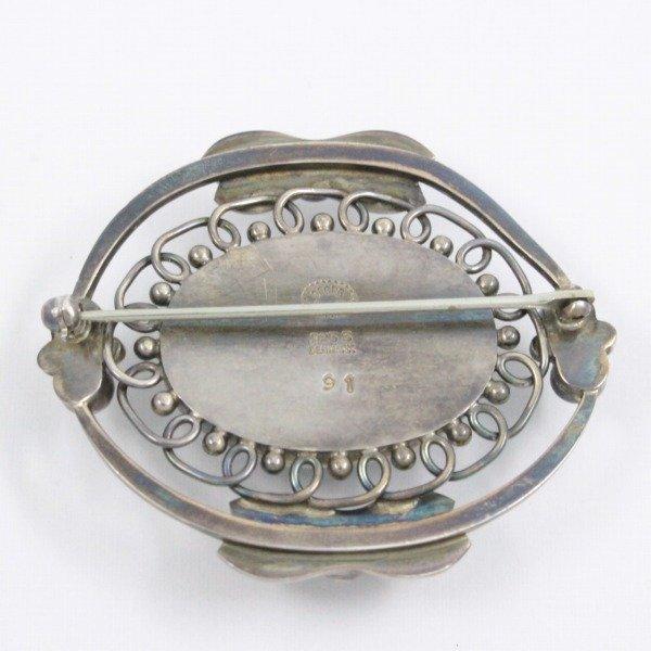 希少品】GEORG JENSEN ジョージジェンセン 91 フラワーモチーフ 