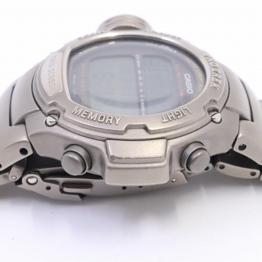 カシオ プロトレック ツインセンサー クォーツ メンズ 腕時計 チタン PRT-3000-7【いおき質店】｜ioki-shop783｜07