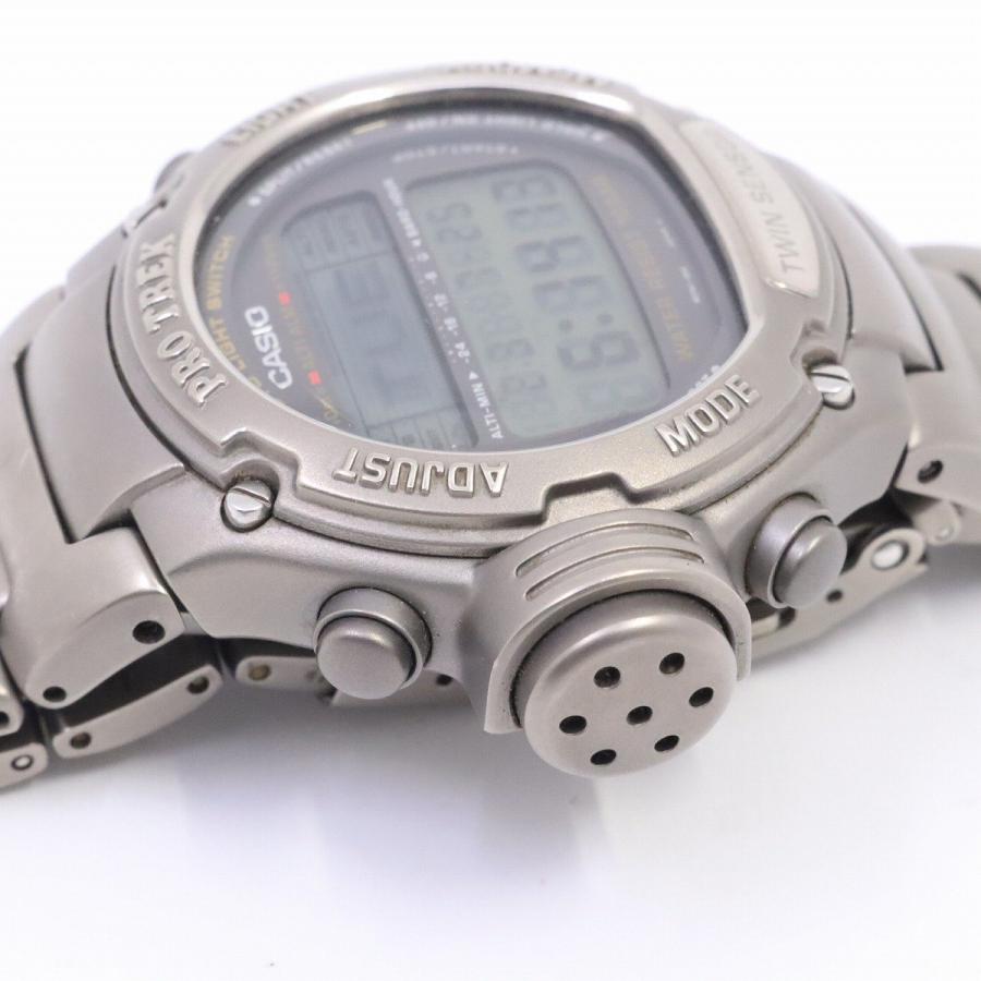 カシオ プロトレック ツインセンサー クォーツ メンズ 腕時計 チタン PRT-3000-7【いおき質店】｜ioki-shop783｜08
