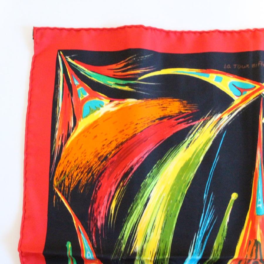 HERMES エルメス カレ プチカレ 45 スカーフ La Tour Eiffel S`envole 