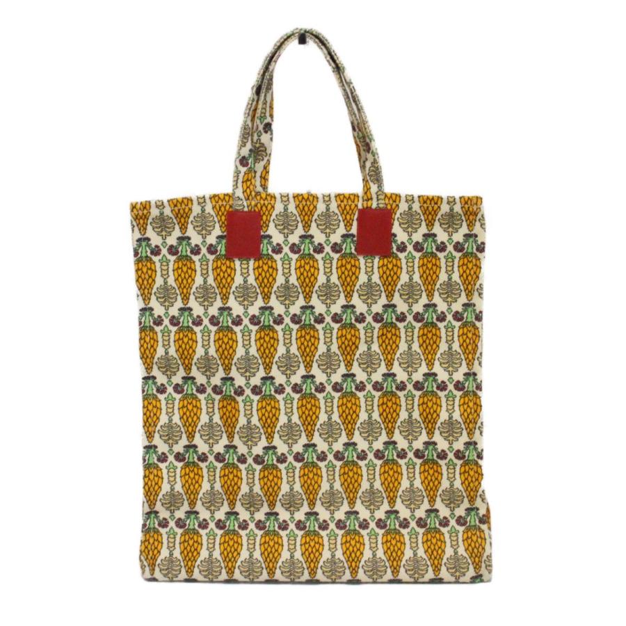 美品】GUCCI グッチガーデン ハンドバッグ トートバッグ コットン  