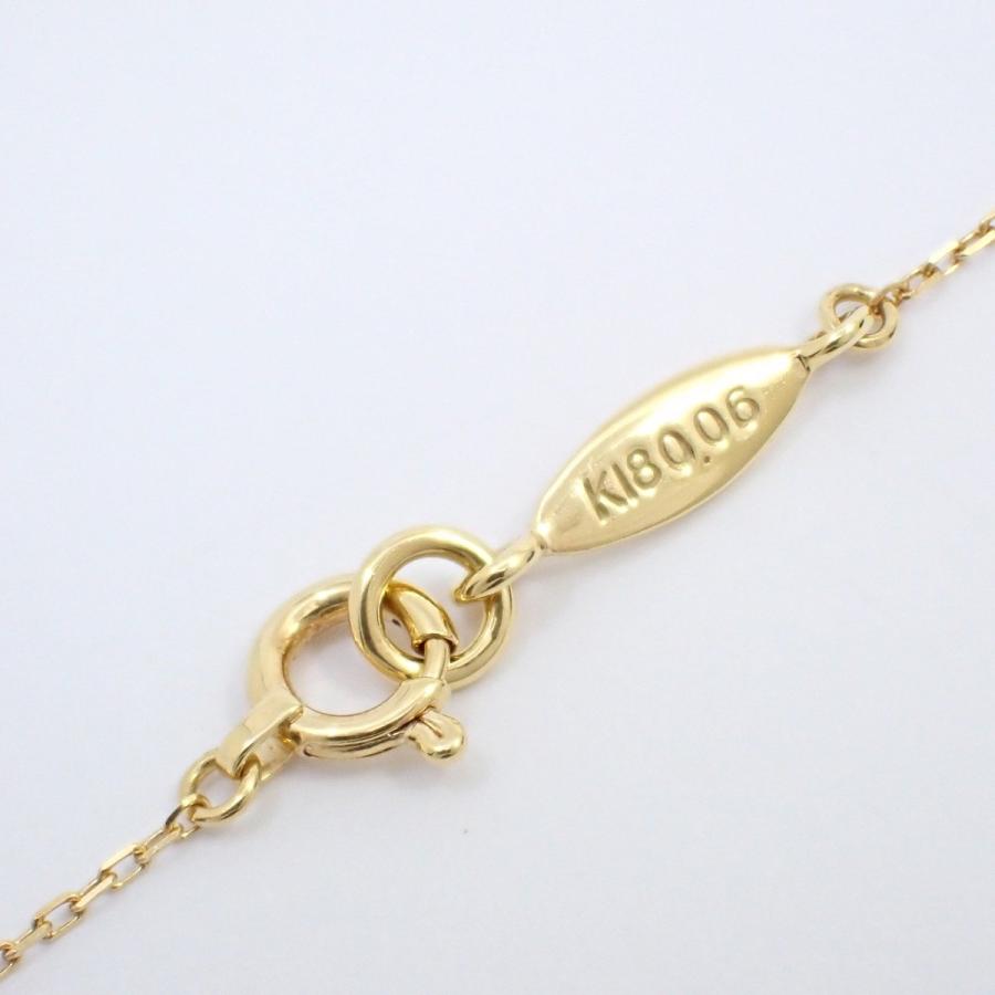 AHKAH アーカー ヌーディー ダイヤ ネックレス K18YG/ダイヤモンド0.06ct