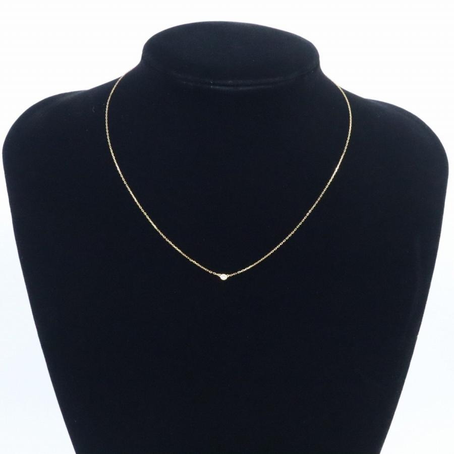 AHKAH アーカー ヌーディー ダイヤ ネックレス K18YG/ダイヤモンド0.06ct