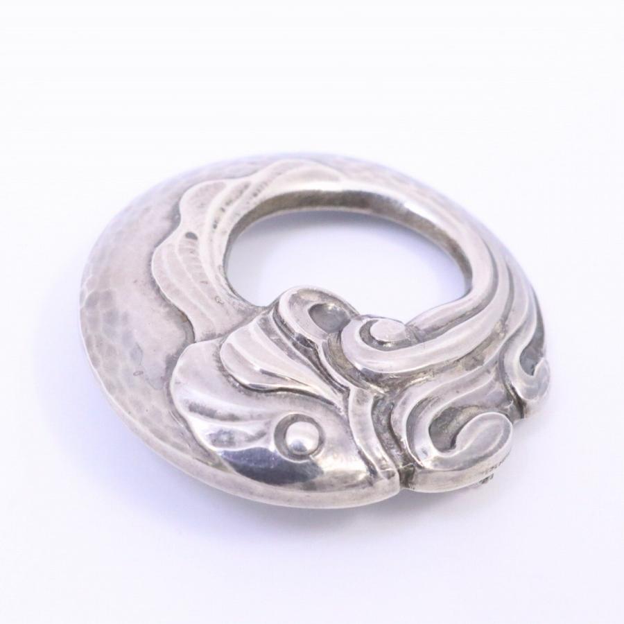 GEORG JENSEN ジョージジェンセン 10 魚モチーフ ブローチ シルバー925 