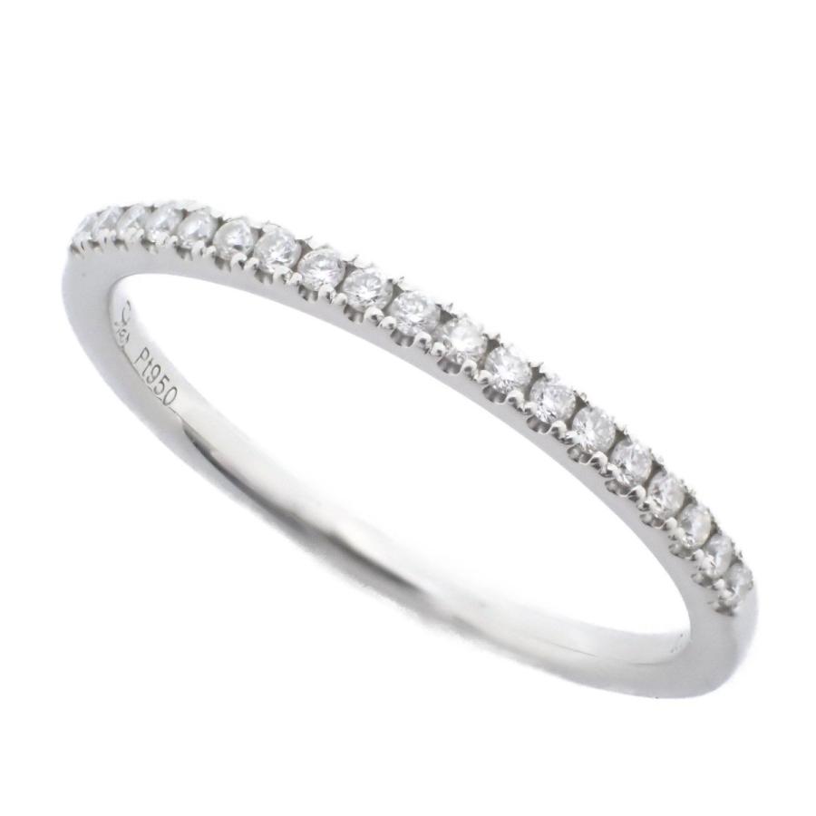 STAR JEWELRY スタージュエリー ハーフエタニティ リング 指輪 PT950 