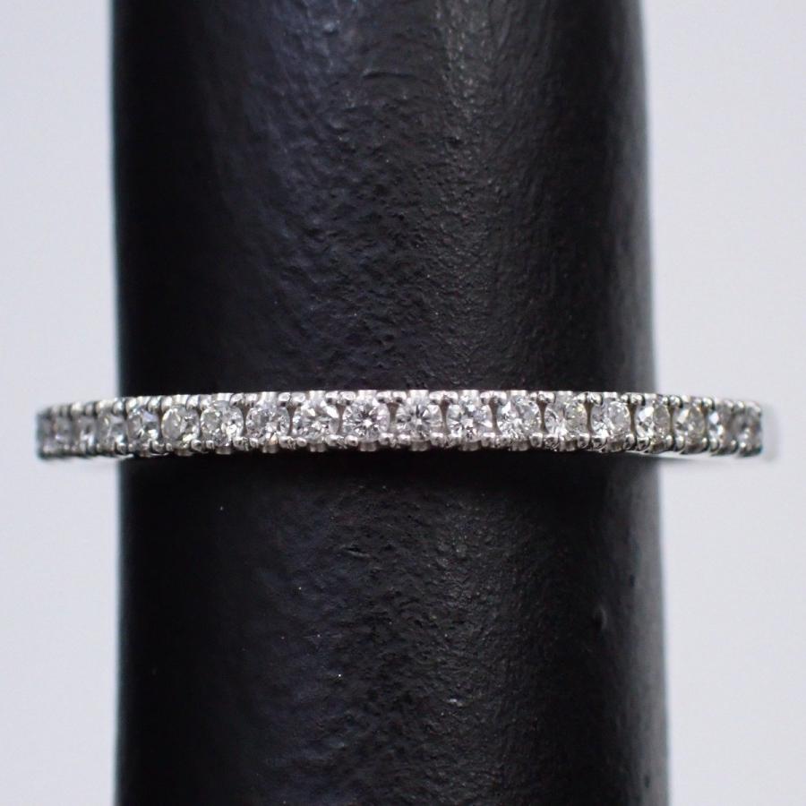 STAR JEWELRY スタージュエリー ハーフエタニティ リング 指輪 PT950 