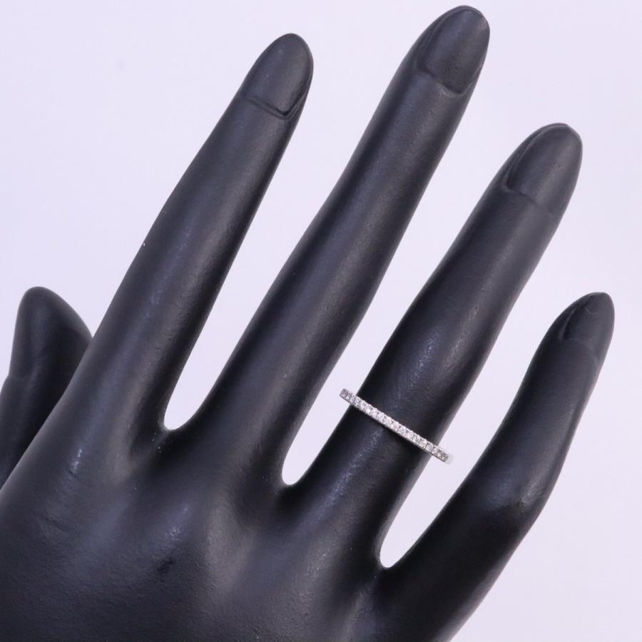 STAR JEWELRY スタージュエリー ハーフエタニティ リング 指輪 PT950 