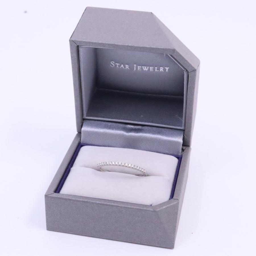 STAR JEWELRY スタージュエリー ハーフエタニティ リング 指輪 PT950 
