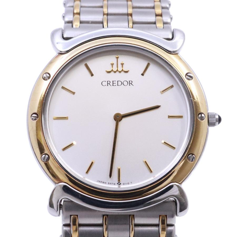 SEIKO セイコー クレドール 18KTベゼル クォーツ メンズ 腕時計 