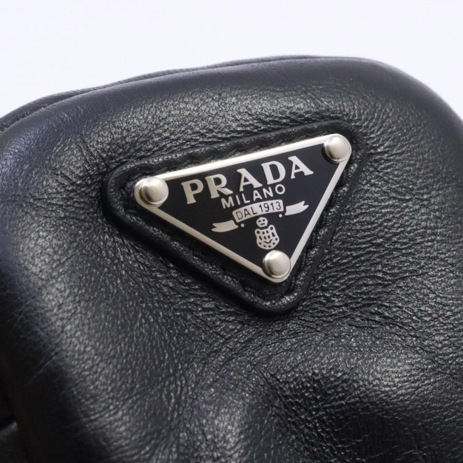 PRADA プラダ ミニポーチ ベルトポーチ 小物入れ レザー PRADA プラダ ミニポーチ ベルトポーチ 小物入れ レザー
