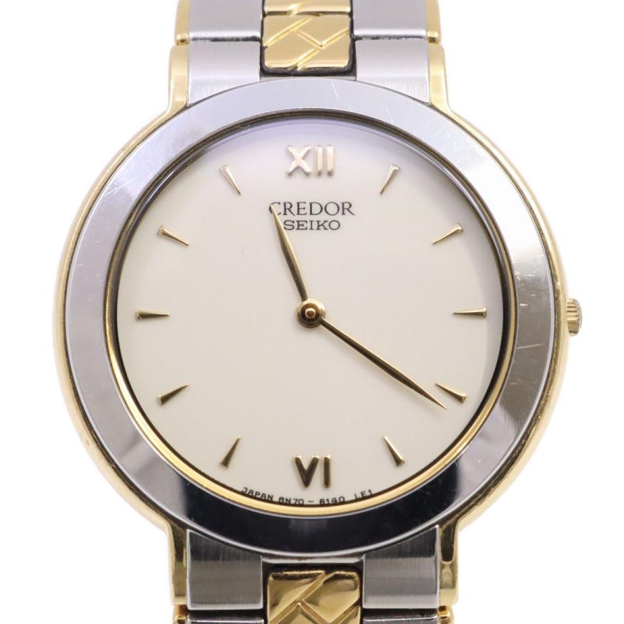 SEIKO セイコー クレドール クォーツ メンズ 腕時計 18KT/SSコンビ 