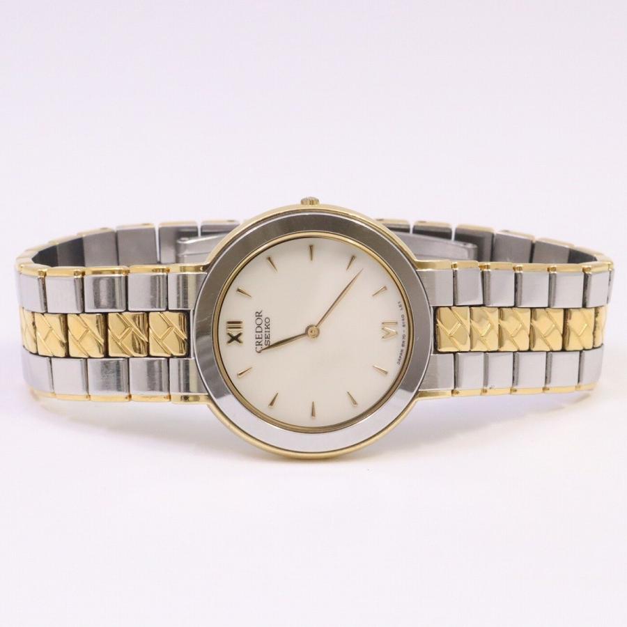SEIKO セイコー クレドール クォーツ メンズ 腕時計 18KT/SSコンビ 