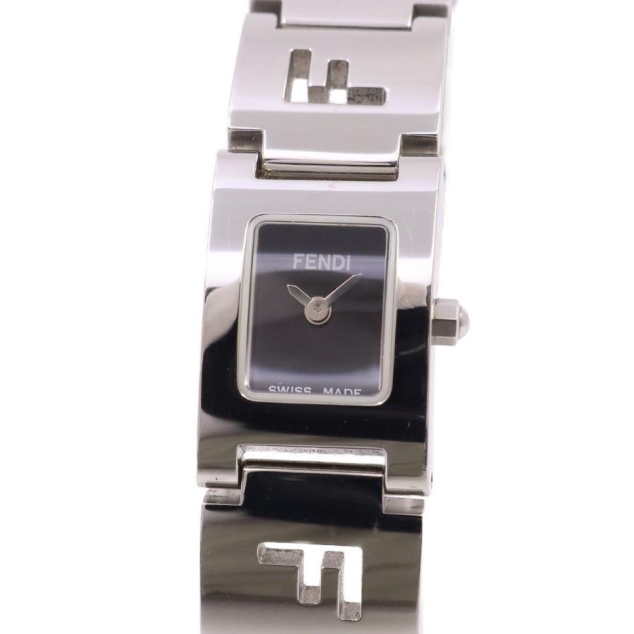 フェンディ 3150L ブレスウォッチ クォーツ レディース 腕時計 黒文字  