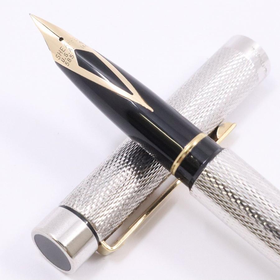 SHEAFFER シェーファー タルガ 万年筆 14Kペン先 シルバー SHEAFFER シェーファー タルガ 万年筆 14Kペン先 シルバー
