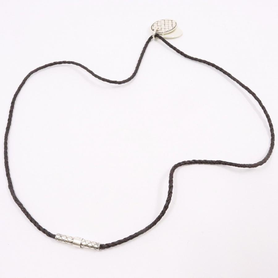 ボッテガヴェネタ ネックレス SV925イントレチャート&クオーツ